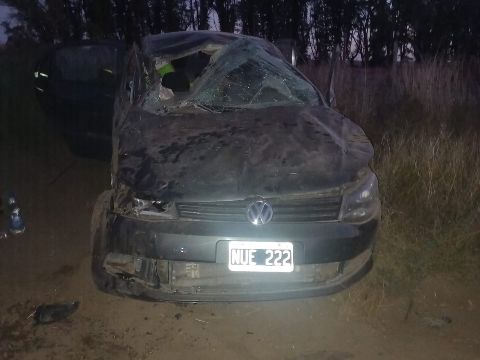 Otro siniestro en Pehuen: Volcó cuando salía de la villa